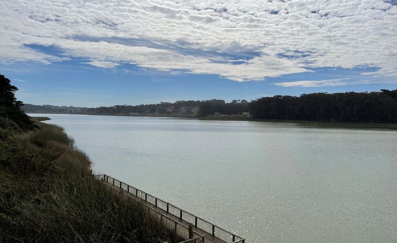 View of Lake Merced West from across Lake Merced