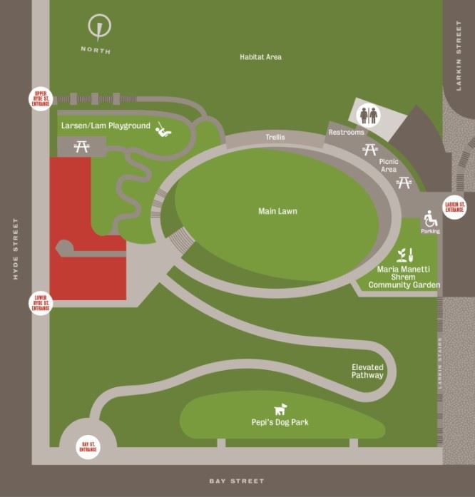 法蘭西斯科公園地圖