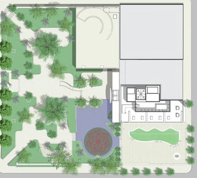 Hình phối cảnh của họa sĩ về 500 Pine Street