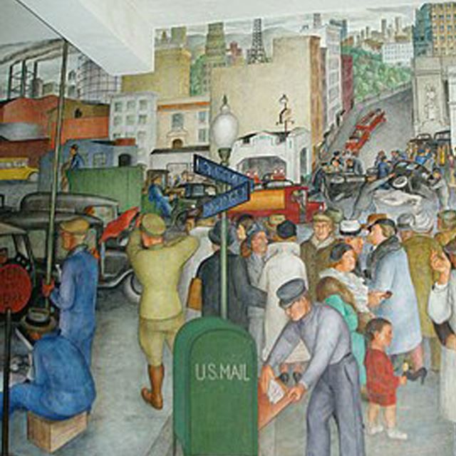 Mural in Coit Tower