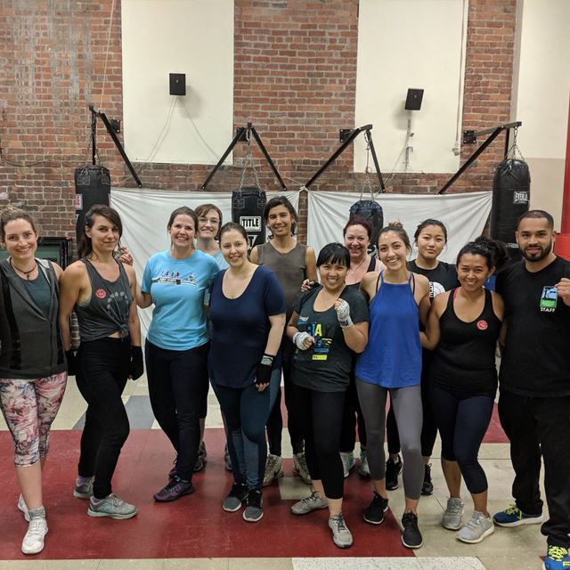 Women's exercise class