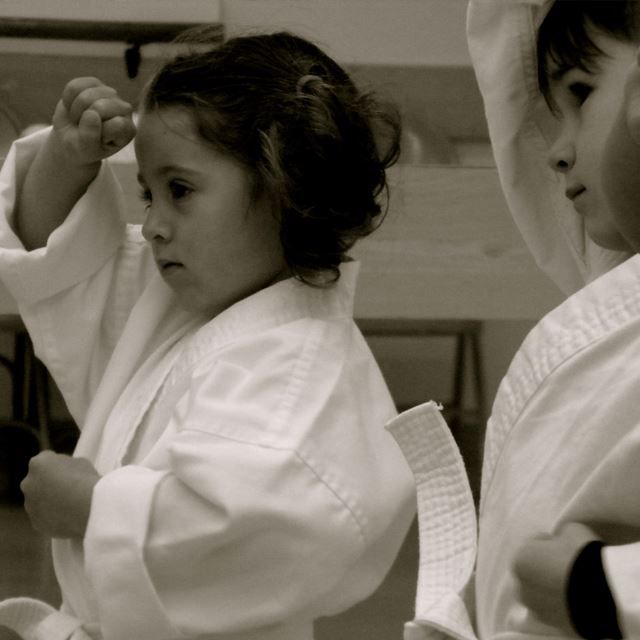 Kids in martial arts class