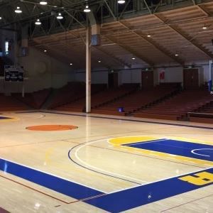 Cancha de baloncesto bajo techo
